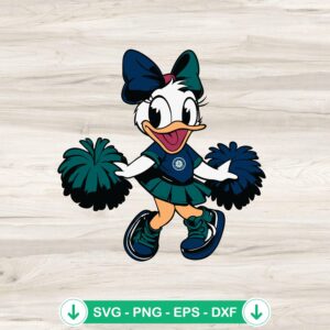Daisy Duck Seattle Mariners Baseball SVG file for Cricut