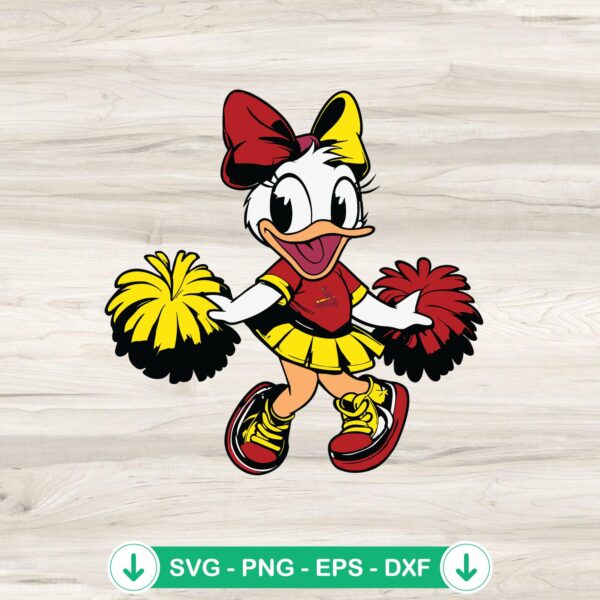 Daisy Duck baseball SVG file for Cricut cut files