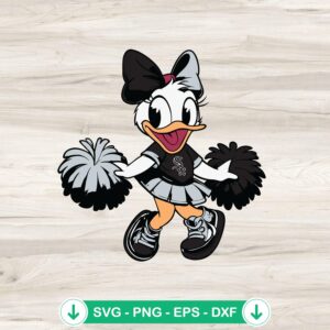 Daisy Duck Chicago White Sox Baseball SVG file for cutting