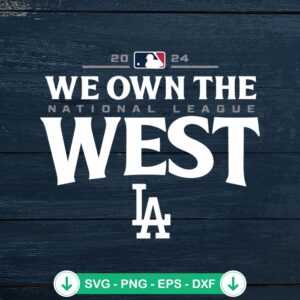 mockup-98556.jpg We Own The West LA Dodgers SVG file for Cricut cutting machine
