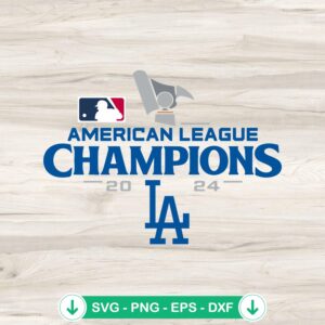 LA Dodgers World Series 2024 SVG file for Cricut cutting