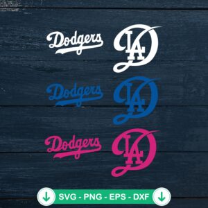 mockup-98597.jpg Los Angeles Dodgers City Connect Logo SVG file for cutting machines