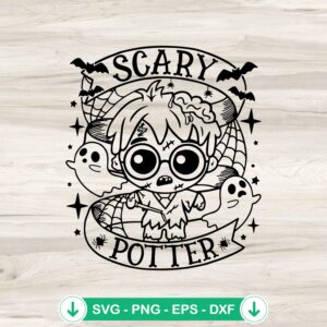 mockup-98681.jpg Cute Scary Harry Potter SVG file for cutting machines