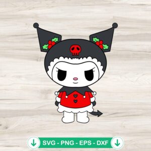 Kuromi Christmas Winter SVG file for Cricut and cutting machines