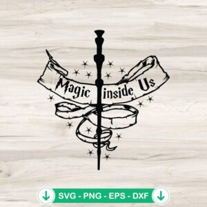 mockup-98759.jpg Harry Potter SVG file, Magic Inside Us cutting file for Cricut