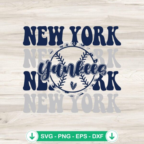 New York Yankees Baseball SVG file for cutting machines