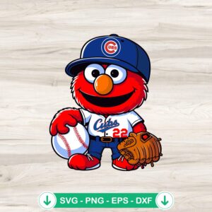 mockup-98784.jpg Chicago Cubs Sesame Street baseball svg file for Cricut