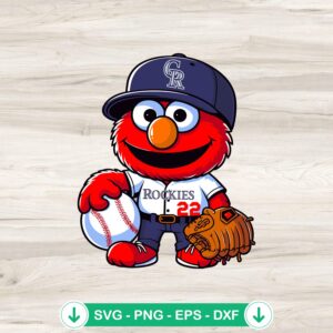 mockup-98793.jpg Sesame Street Colorado Rockies baseball svg file cutting file
