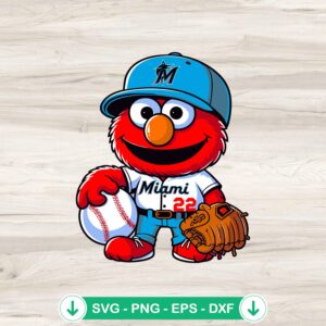 mockup-98816.jpg Miami Marlins Sesame Street baseball svg file for Cricut