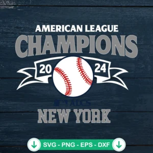 American League Champions 2024 Yankees SVG file for cutting