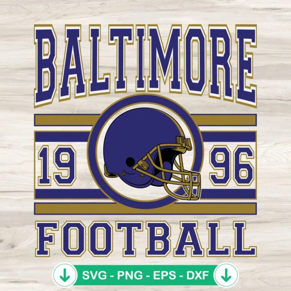 Baltimore-Football-SVGjpg.webp Baltimore Football SVG file for Cricut and cutting machine