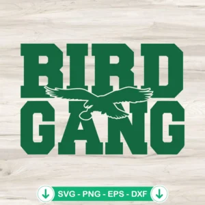 Bird-Gang-Eagle-Football-SVGjpg.webp Bird Gang Eagle Football SVG file for Cricut cutting machines
