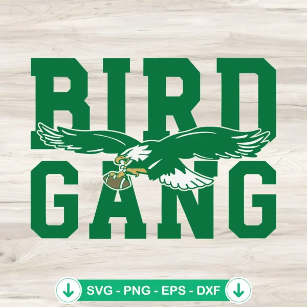 Bird-Gang-Philadelphia-Eagles-SVGjpg.webp Bird Gang Philadelphia Eagles svg file for Cricut cutting