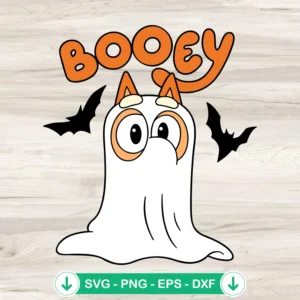 Booey Bingo Ghost Halloween SVG file for Cricut cutting