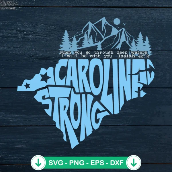Carolina Strong svg file for Cricut, cutting file