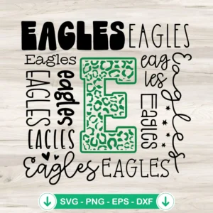 Eagles-SVG-1jpg.webp Eagles typography SVG file for cutting machines