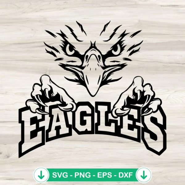 Eagles-SVGjpg.webp Eagles SVG file for cutting machine, Eagle Head SVG, Football SVG