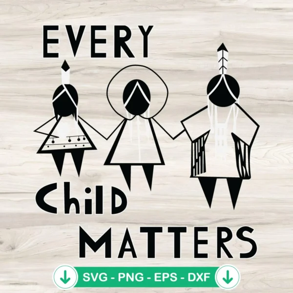 Every Child Matter 3 Kids SVG file for cutting machines
