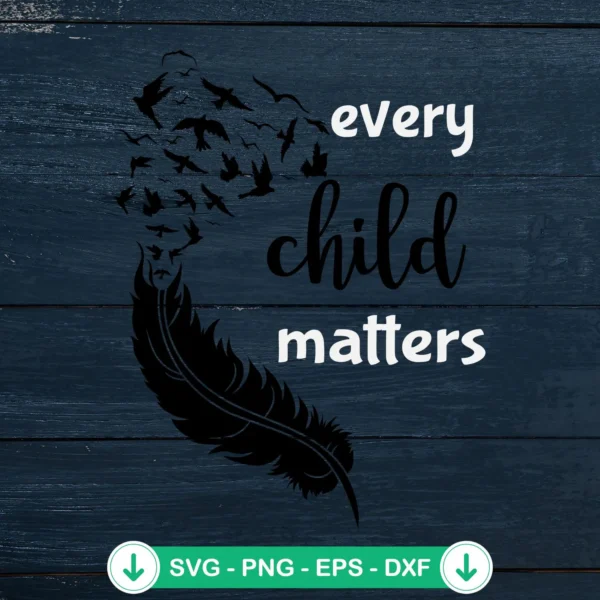 Every Child Matters Flying Birds svg file for cricut svg cutting file