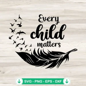Every Child Matters SVG file, orange day cutting file for Cricut