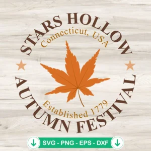 Gilmore Girls SVG file for Stars Hollow Autumn Festival cutting file