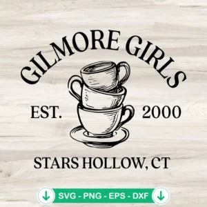 Gilmore Girls Stars Hollow svg file for cricut cutting