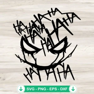 Ha Ha Ha Joker Face SVG file for cricut cutting machine