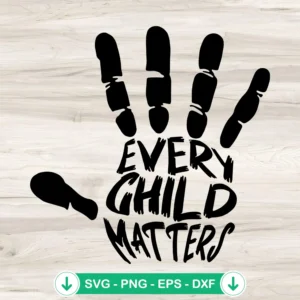 Hand Every Child Matters SVG file for Orange Shirt Day cricut svg cutting file