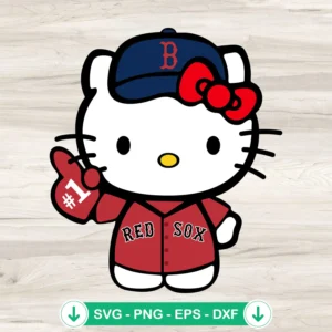 Hello-Kitty-Boston-Red-Sox-SVG-PNG-Cut-Filesjpg.webp Hello Kitty Boston Red Sox svg file for cricut cutting machine