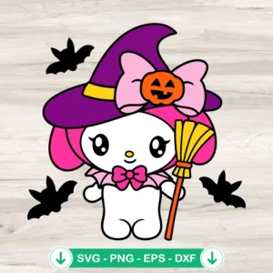 Hello Kitty My Melody Sanrio Halloween svg file cutting file