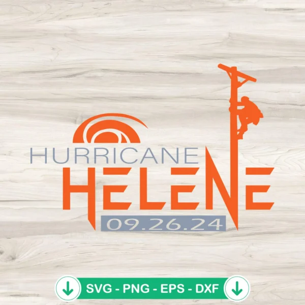 Hurricane Helene 2024 SVG file for Cricut and cutting machine