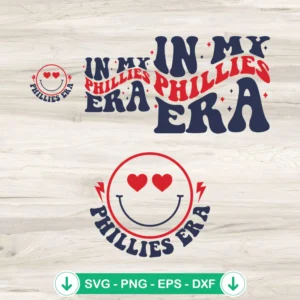 In My Phillies Era SVG file for Cricut, Philadelphia Phillies cut file