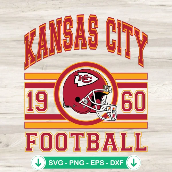Kansas-City-Chiefs-Football-SVGjpg.webp Kansas City Chiefs SVG file for Cricut cutting machine