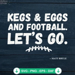 Kegs-Eggs-And-Football-SVGjpg.webp Kegs Eggs And Football SVG file for Cricut cutting machine
