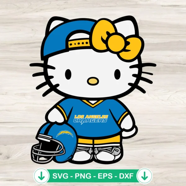Los-Angeles-Chargers-Hello-Kitty-SVG-PNG-Filejpg.webp Los Angeles Chargers Hello Kitty SVG file for cutting machines