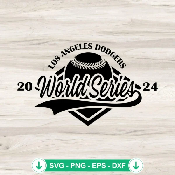 Los Angeles Dodgers 2024 SVG file for Cricut and cutting machine