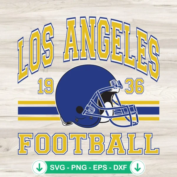 Los-Angeles-Rams-Football-SVGjpg.webp Los Angeles Rams football SVG file for Cricut cutting machine