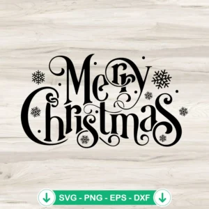 Merry Christmas SVG file for Cricut, cutting file for DIY