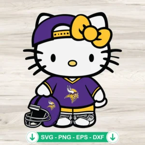 Minnesota-Vikings-Hello-Kitty-SVG-PNG-Filejpg.webp Minnesota Vikings Hello Kitty SVG file for Cricut cutting machine