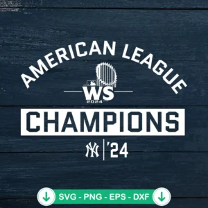 New York Yankees 2024 Champions SVG file for cutting machines