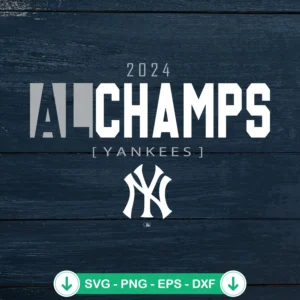 New York Yankees 2024 Champions svg file for cutting file