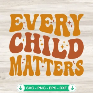 Orange Every Child Matters svg file for Unity Day, cricut svg cut file