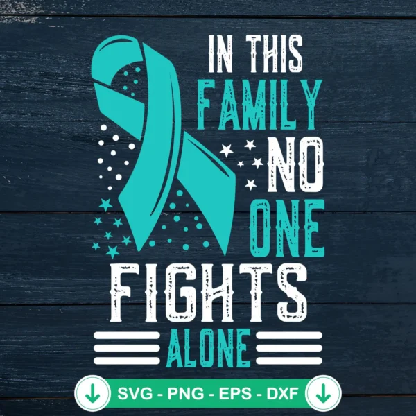 Ovarian Cancer Awareness Month svg file for cricut, cutting file