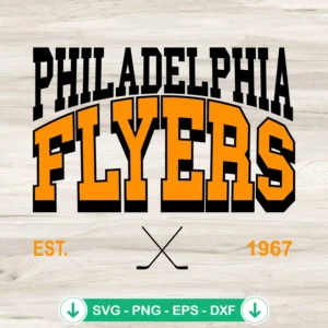 Philadelphia Flyers Est 1967 svg file for Cricut cutting