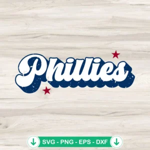 Philadelphia Phillies SVG file for Cricut cutting machine