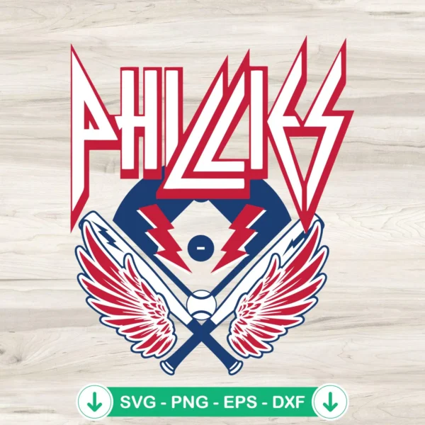 Phillies Heavy Metal SVG file for cutting machines
