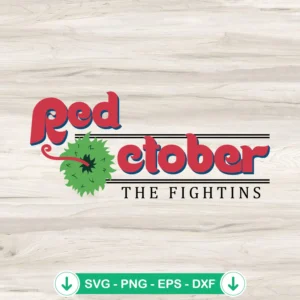 Phillies Red October SVG file for Cricut cutting machine