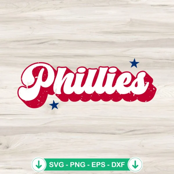 Philadelphia Phillies svg file for Cricut cutting machine