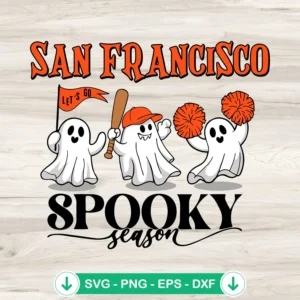 San Francisco Giants spooky season svg file for Halloween