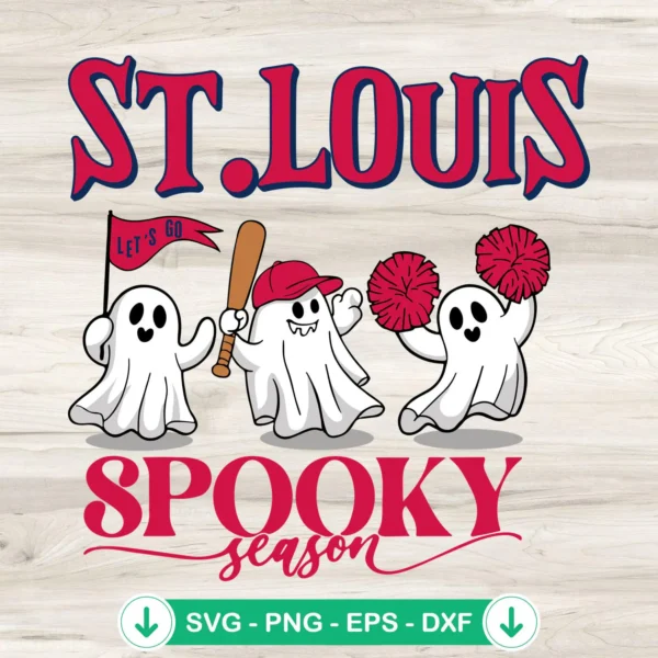 St Louis Cardinals spooky season SVG file for cutting machine